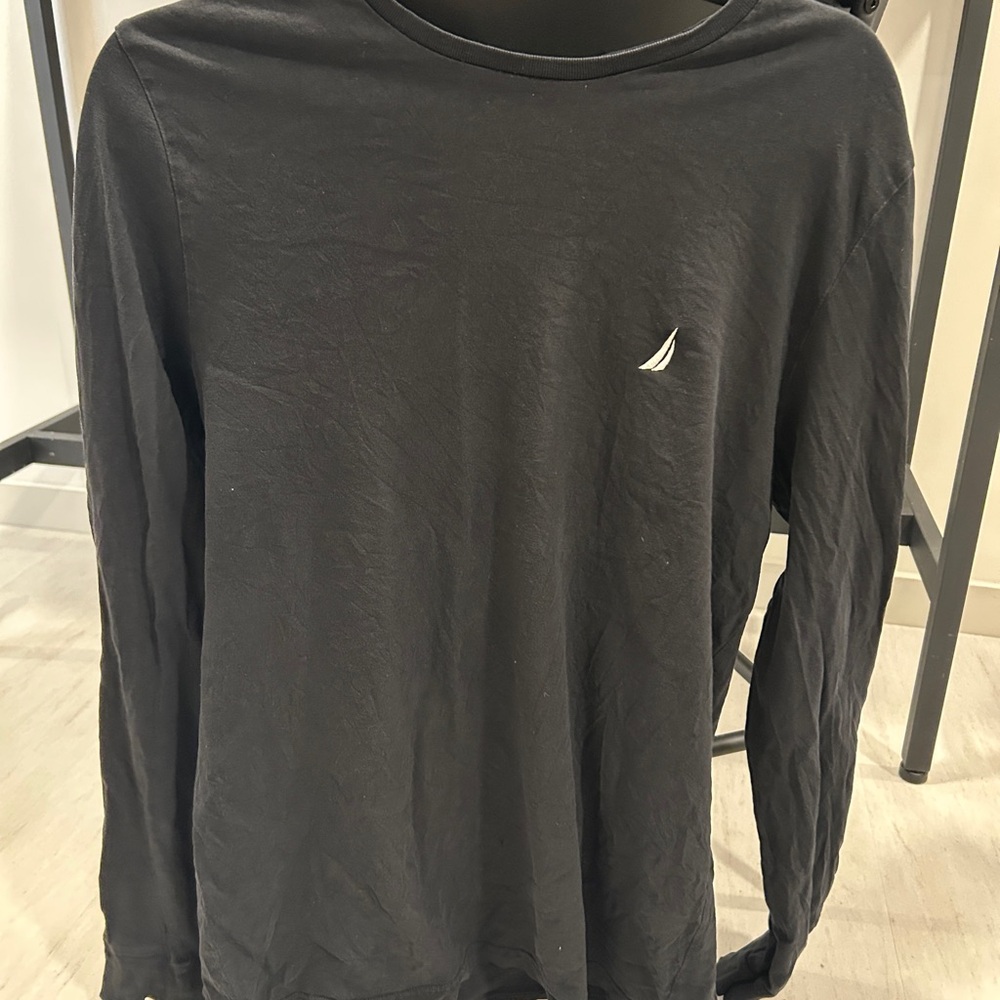 Nautica Black Long Sleeve Tee